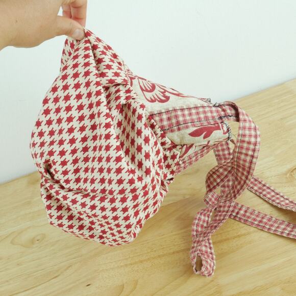 Handmade Fabric Handbag Satchel Pouch Cottagecore Renaissance Faire Prairie - Picture 5 of 11